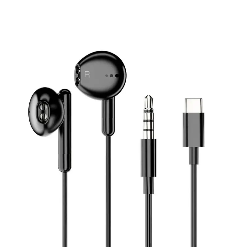 Vente chaude 1.2M filaire type-c écouteur intra-auriculaire antibruit casque de jeu avec micro pour iPhone Samsung
