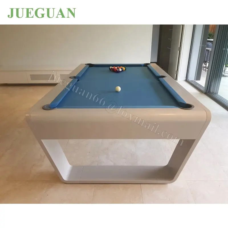 Table de piscine de 1/2 pieds, 7 pieds, 8 pieds, en bois massif contemporain, top des ventes