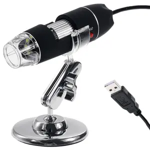 Цифровой USB микроскоп, электронная увеличительная линза, эндоскоп с 8 светодиодами, 1600x USB