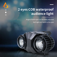 Projecteur de scène COB étanche IP65 à 2 yeux, lumière blinder DMX512 extérieure blanc chaud/froid pour DJ, concerts et événements