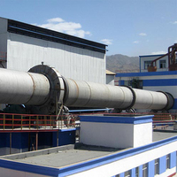 Équipement de four rotatif industriel Honeke d'occasion 2,5x70m, Engrenage de boîte de vitesses 75000W 380/220V pour Ciment, Clinker, Chaux, Dolomite Long