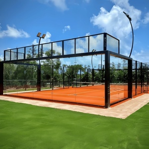 Cancha de Pádel Fácil de Instalar y de Bajo Costo de Mantenimiento, Apta para Interiores y Exteriores, Cancha Panorámica para Entretenimiento - Product Image 3