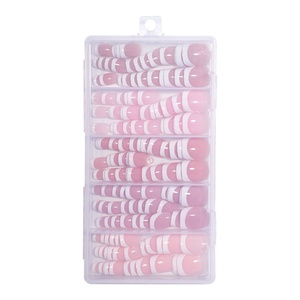 150 <span class=keywords><strong>Uñas</strong></span> Postizas Francesas en Color Rosa Nude, Almendradas y Cuadradas, Kit <span class=keywords><strong>de</strong></span> <span class=keywords><strong>Uñas</strong></span> Postizas Removibles y Reutilizables para Uso Diario - Product Image 6