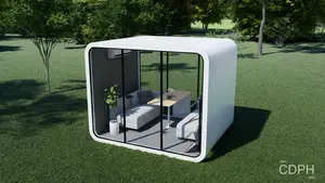Modernes vorgefertigtes modulares Heim von Fabrik gefertigt Büro Pod tragbares Haus Wohnen vorgefertigter Container Mininy Haus