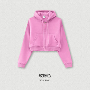 2025 alta qualità pesante <span class=keywords><strong>felpa</strong></span> <span class=keywords><strong>con</strong></span> cappuccio personalizzata <span class=keywords><strong>con</strong></span> logo Crop Top oversize stampa a tracolla moda <span class=keywords><strong>felpa</strong></span> <span class=keywords><strong>con</strong></span> cappuccio da donna - Product Image 1