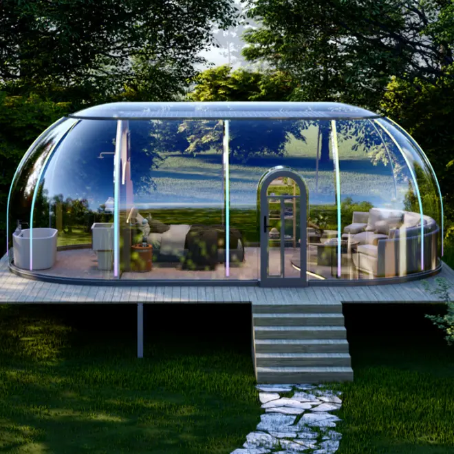 Casa modulare della cupola della tenda della cupola del policarbonato del Pc di vendita caldo per la cupola del baccello di Glamping dei resort