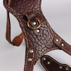 Hakiki Deri Köpek Tasması <span class=keywords><strong>L</strong></span>üks Ayarlanabilir Cırtlı Kişiselleştirilmiş - Product Image 2