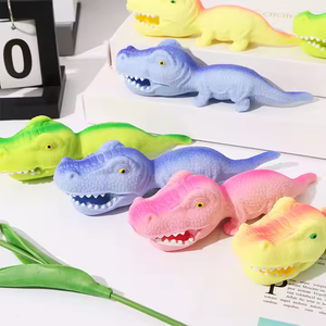 Wholesale Factory Dinosaur Stress Reliever Pinky Decompression Dinosaur <b>Squeeze</b> Squishy Toys for Kids Boys and Girls - Product Image 2
