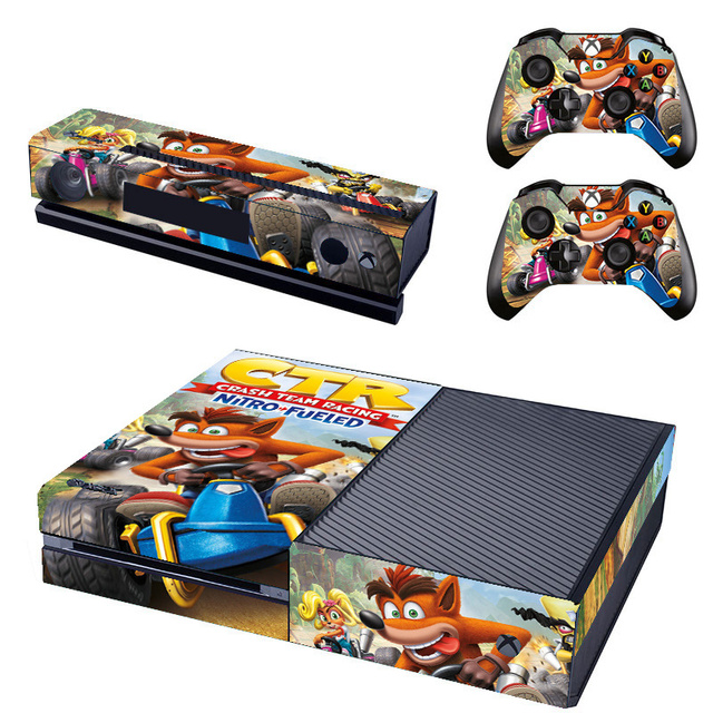 Custom Video Game Design Full Body Vinyl Decal Cover Wrap Skin Sticker for Xbox One Console and Controller