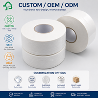 Papier toilette en rouleau jumbo 1-2-3 plis en pâte de bois vierge, doux et gaufré, prix usine, support OEM & ODM personnalisé pour hôtels et bureaux
