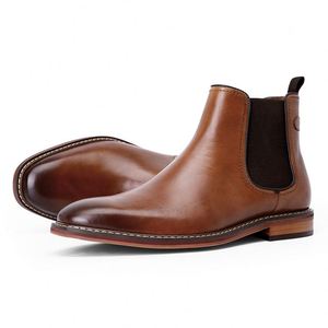 Nuevas Botas Formales de Negocios para Hombre, Estilo Italiano, Cuero Genuino de Alta Calidad, Botines Elegantes, Zapatos de Lujo para Hombre en Tallas Grandes - Product Image 1