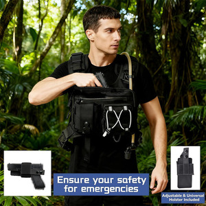 Sac <span class=keywords><strong>de</strong></span> poitrine léger en polyester personnalisé en usine pour le cyclisme, la course, la randonnée, le marathon – Sacoche d'hydratation OEM tendance - Product Image 3