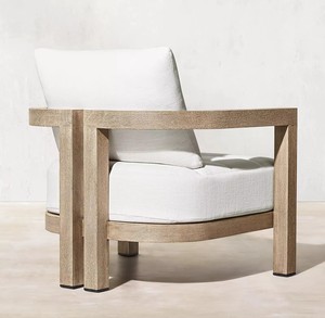 Bộ ghế sofa bằng gỗ Tếch cao cấp-không thấm nước & chống tia cực tím, hoàn hảo cho hành lang khách sạn, sân trong, sân thượng và biệt thự sang trọng - Product Image 2