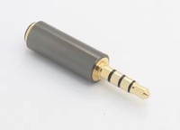 Connecteur audio jack 3,5 mm vers 3,5 mm pour écouteurs, adaptateur auxiliaire OMTP vers CTIA, noir