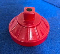 Pièces de poteaux d'incendie robustes en fonte ductile moulée sur mesure OEM, couvercles supérieurs, coudes et accessoires de tuyauterie