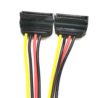 Cantell 2 en 1 SATA 15 PIN macho a Sata 15 pin hembra Y divisor SATA cable de alimentación