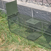 Fil pliable grand piège à animaux vivants 2 portes chat chien Cageracoon castor loup Cage lutte antiparasitaire pour raton laveur castor loup chat chien