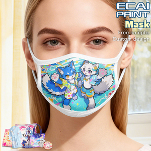 Masker wajah Anime Kawaii kustom desain elegan dan ringan ruang tebal masker katun - Product Image 6
