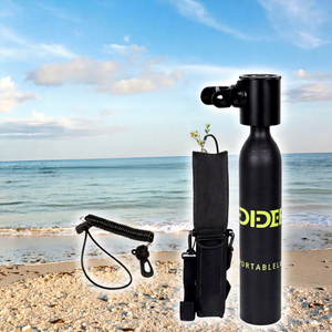 DIDEEP EU DOT CE Certified 0.5L Aviation Aluminum Alloy Scuba Tank | High Pressure 300Bar Air Diving/Snorkeling/Spearfishing - Product Image 1