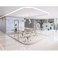 Professionnel moderne réglable en aluminium Double couche bureau cloison mur porte meubles chambre système de division