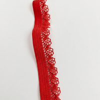 Accessoires de couture pour sous-vêtements : Bande élastique en dentelle picot, Ruban de dentelle extensible, Ruban à bordure festonnée, Sangle en tissu pour le textile de maison