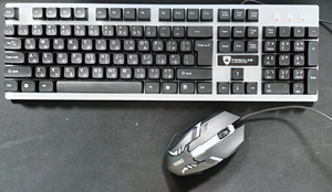 Özel 104-Keys kablolu USB oyun klavye Mouse Combos LED RGB arka işık masaüstü oyunları için <span class=keywords><strong>Set</strong></span> - Product Image 5