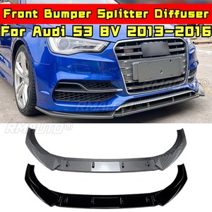 Protector de Parachoques Delantero para Audi S3 8V, Difusor de Parachoques Delantero, Alerón para Audi S3 8V 2013-2016, Accesorios para Automóviles - Product Image 2