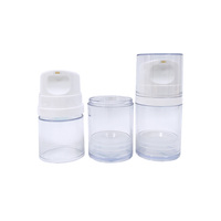 Botellas de Loción con Bomba de Vacío Transparentes de Varios Tamaños, Recipientes Reutilizables para Líquidos de Cuidado de la Piel, Ideales para Viajes