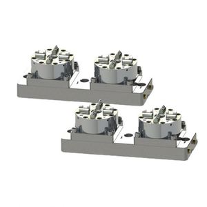 Mandrin pneumatique double station TEBAK en acier inoxydable <span class=keywords><strong>Erowa</strong></span> avec plaque de base pour usinage par électroérosion - Product Image 2