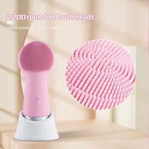 Cepillo de Limpieza Facial Eléctrico de Silicona IPX7, Mini Limpiador Ultrasónico para el Rostro, Precio Bajo, Compra Mixta - Product Image 4
