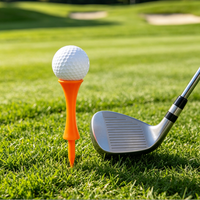 Groothandel 2-3/4 inch Step Down Plastic Golf Castle Tees Onbreekbare Golf Trainings Tees voor Driving Range Oefening