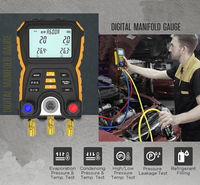 Diagnostic Tools Vacuum Refrigeration Meter Tester HVAC Digital Pressure Manifold Gauges for Hvac
