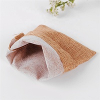 Sac à cordon en jute recyclable avec impression de logo personnalisé, pochette pour bijoux, cadeau, taille personnalisable