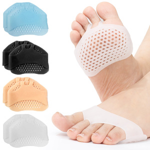 Nouvelle Couleur Matériau Standard Respirant Conception Nid d'Abeille Gel SEBS Doux Élastique Manchon <span class=keywords><strong>de</strong></span> Soulagement <span class=keywords><strong>de</strong></span> la Pression sur l'Avant-Pied Coussinet Métatarsien - Product Image 1