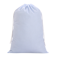 Sacs de père noël monogramme uni à rayures rouges, sac de noël en toile avec cordon de serrage 50x70 CM