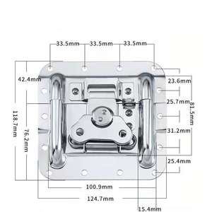 Cerraduras de Mariposa para Mayoristas, Accesorios de Ferretería, Cierres Integrados para Cajas de Transporte, Accesorios para Cajas de Aviación - Product Image 5