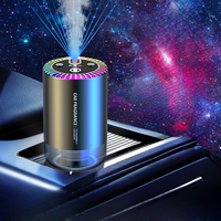 Nouveauté : diffuseur d'arômes intelligent pour voiture à 3 modes, en alliage d'aluminium noir, avec capacité de parfum liquide, intérieur de voiture frais