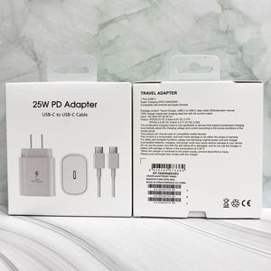 Anh cắm 25W PD siêu nhanh sạc Kit Type-C tường Adapter cho Samsung Note 10 và cho <span class=keywords><strong>Iphone</strong></span> 15/16 USB-C sạc cắm - Product Image 4