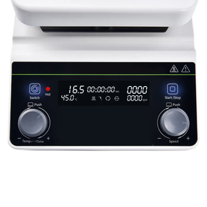 <span class=keywords><strong>Agitador</strong></span> Magnético con <span class=keywords><strong>Calentador</strong></span> de 5 Litros, Motor DC sin Escobillas, Control de Temperatura RT~300, Placa de Trabajo de Vidrio Templado para Laboratorio - Product Image 3