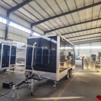 Kiosque commercial extérieur remorquable pour fruits, barbecue, café, snacks, chariot de nourriture, camion, remorque