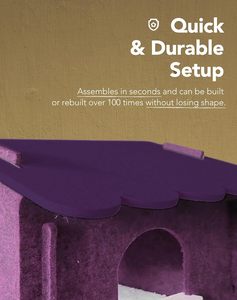 บ้านแมวแบบโมดูลาร์ผ้าสักหลาดกันเสียงที่ปรับแต่งได้เต็มที่ สำหรับแมวในบ้าน ที่หลบซ่อนที่เงียบสงบ - Product Image 4