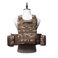 Gilet tactique premium en nylon 1000D, gilet à libération rapide, système Molle multi-usage découpé au laser, gilet tactique