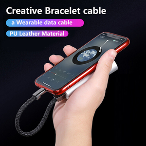 <span class=keywords><strong>C</strong></span>âble de charge portable en cuir PU de 22,5 cm, <span class=keywords><strong>USB</strong></span> <span class=keywords><strong>vers</strong></span> Type <span class=keywords><strong>C</strong></span> <span class=keywords><strong>Micro</strong></span> <span class=keywords><strong>USB</strong></span>-<span class=keywords><strong>C</strong></span>, bracelet de charge portable - Product Image 5