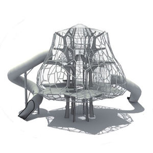 Idées de terrain de jeu Treehouse avec toboggan en spirale et intégration d'arbres pour les stations - Product Image 3