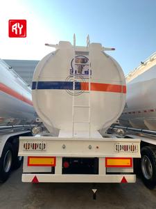 Remolque Cisterna de Combustible de Acero al Carbono de 3 <span class=keywords><strong>Ejes</strong></span> y 42000L, Camión Cisterna de Aceite en Venta, Exportación Directa de Fábrica a Asia Central y África - Product Image 4