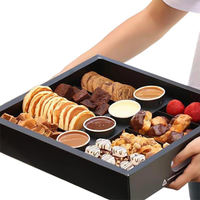 Boîte à emporter populaire en papier avec compartiments pour plats variés et plateaux de petit-déjeuner avec séparateurs