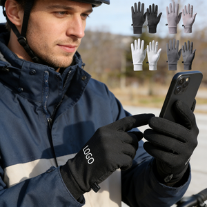 Gants de cyclisme imperméables pour hommes et femmes avec logo <span class=keywords><strong>personnalisé</strong></span>, compatibles avec les écrans tactiles, antidérapants, pour les sports de plein air - Product Image 1