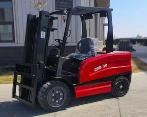 Chariot élévateur électrique GPD-30, batterie au plomb-acide, capacité de 3 tonnes, mât à trois étages, pneus pneumatiques, commande assise pour la fabrication - Product Image 1