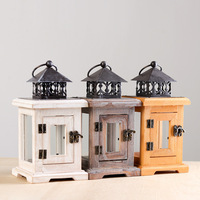 Ornements vintage de style américain, porte-bougie en bois pour aromathérapie, décorations artisanales, vente en gros, bois massif, charme antique