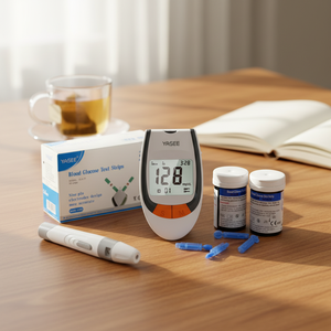 Glucometro Digitale Yasee Medical <span class=keywords><strong>per</strong></span> Monitoraggio della Glicemia con Strisce Reattive <span class=keywords><strong>per</strong></span> Test del Glucosio (Approvato CE, ISO) - Product Image 1